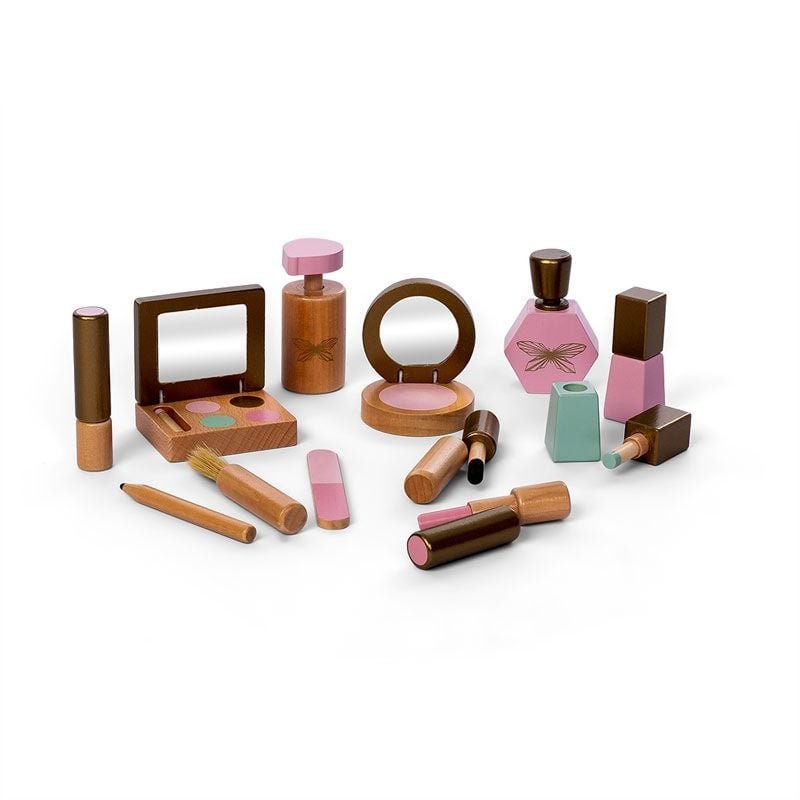 Houten make-up set – Fantasierijk beauty rollenspel