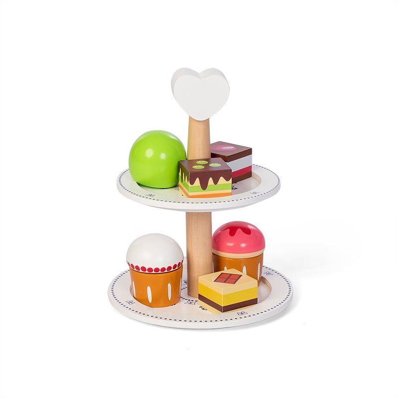 Houten gebakjes royal™ – Speelgoedset met taartjes