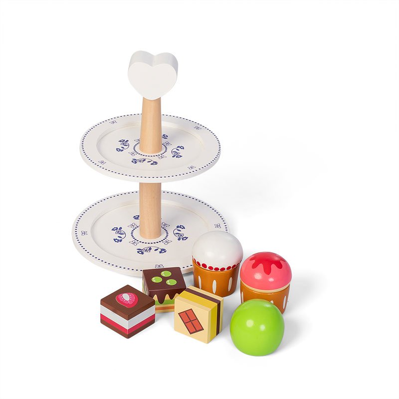 Houten gebakjes royal™ – Speelgoedset met taartjes