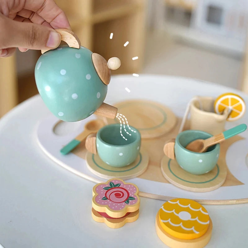 Montessori houten theeservies™ – Educatief rollenspel