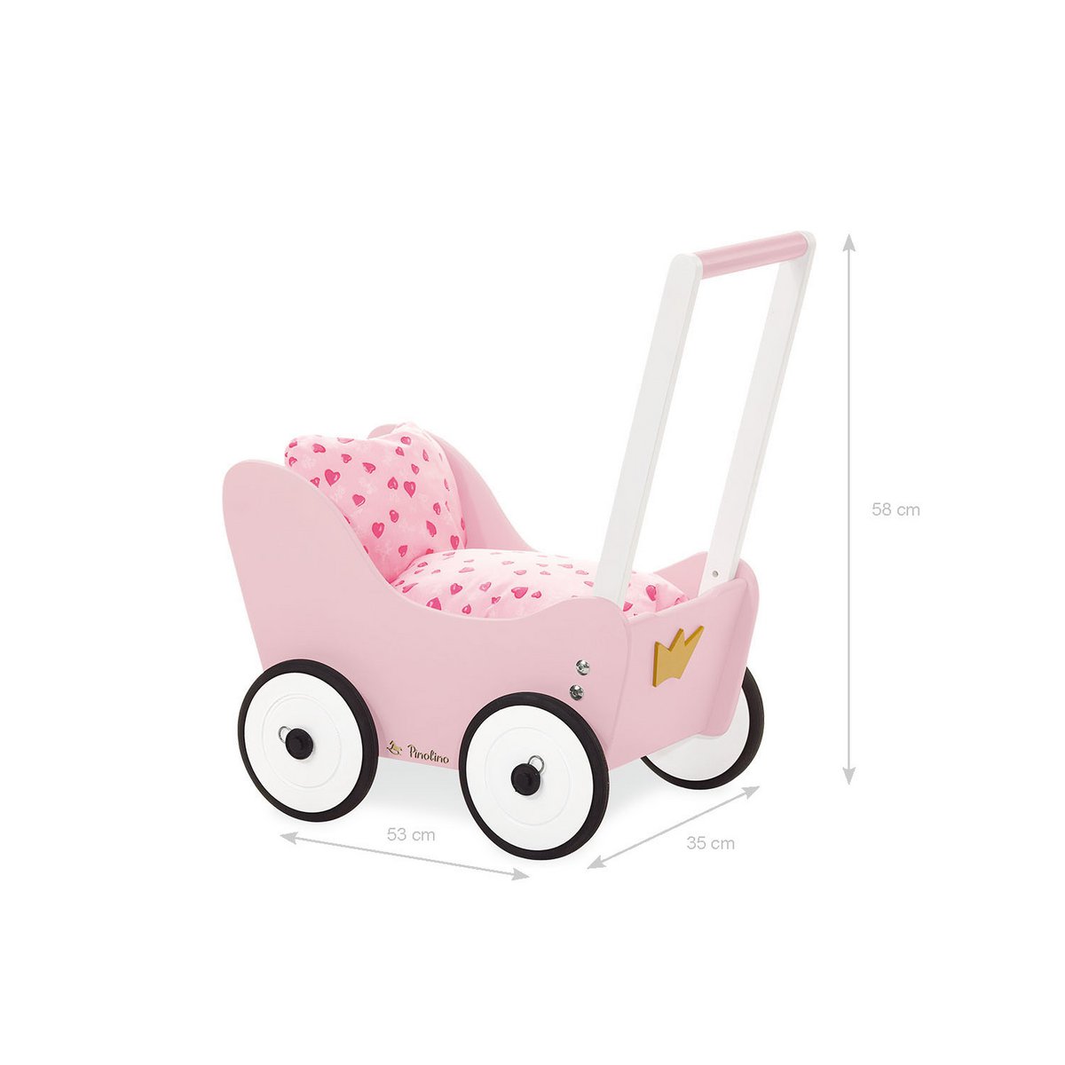 Roze prinsessen loopwagen voor peuters