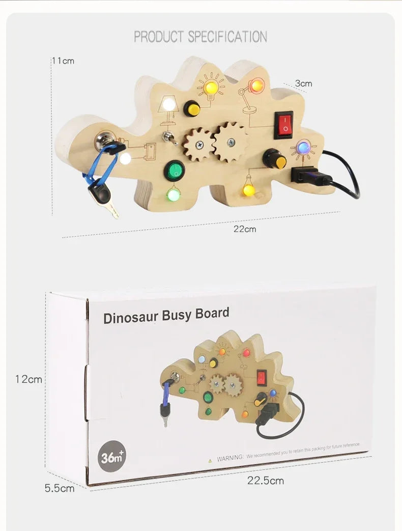 Montessori LED Busy Board™ - Denken en oplossen