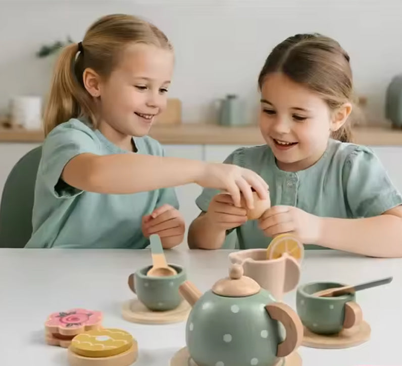 Montessori houten theeservies™ – Educatief rollenspel