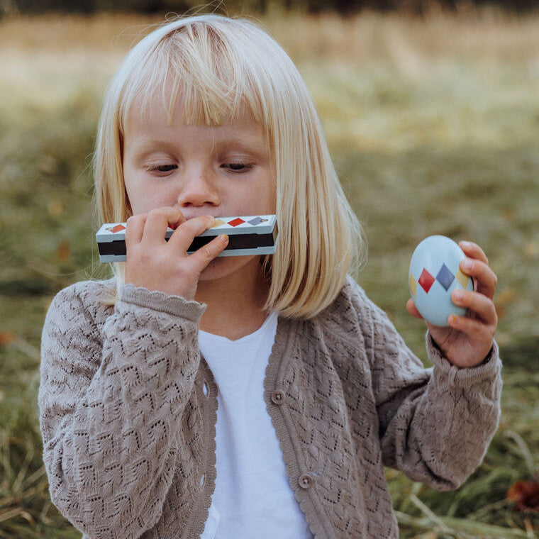 Houten Mondharmonica Harlekin™ - Muziekspeelgoed