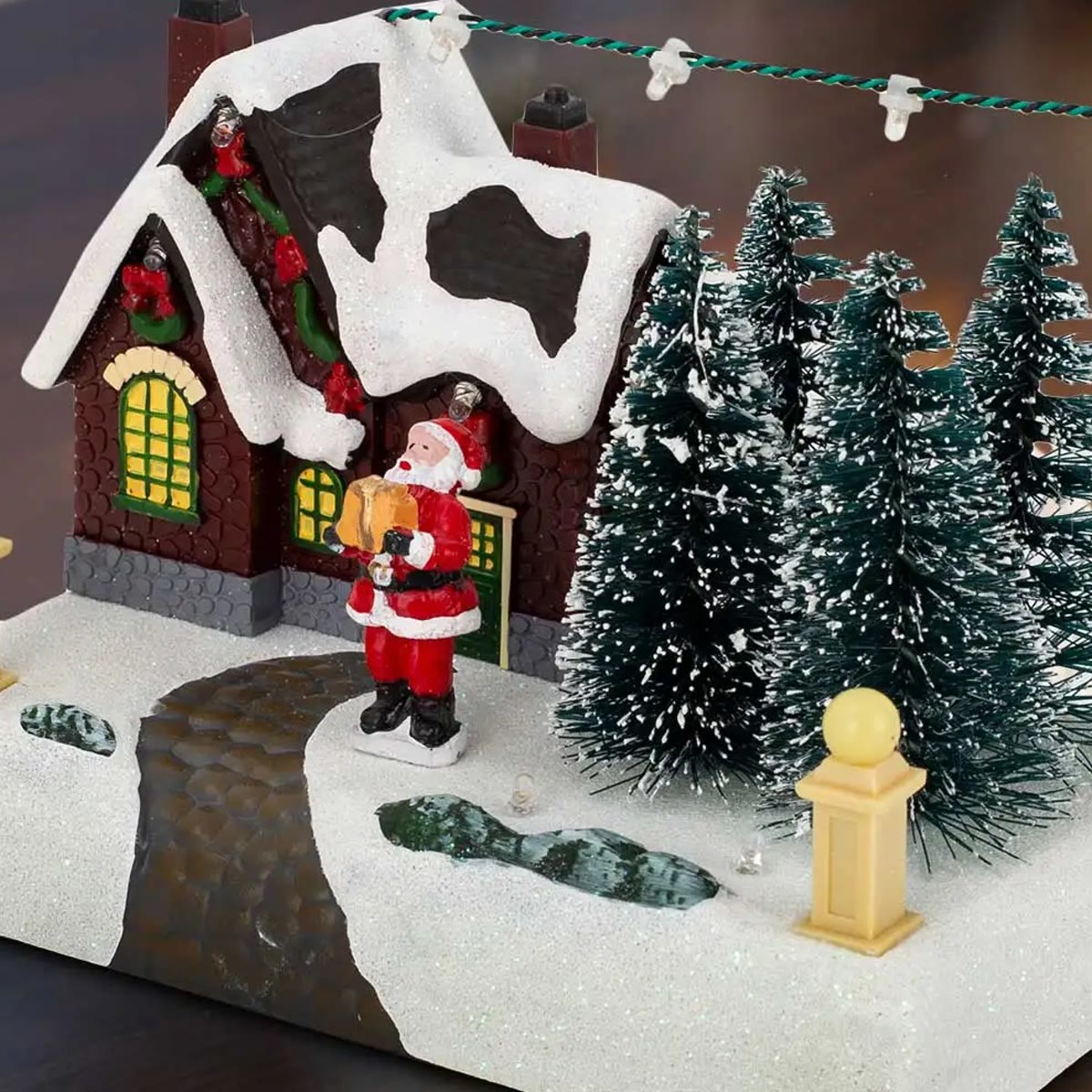 Sfeervol Kersthuisje met Verlichting – Kerstdorp decoratie