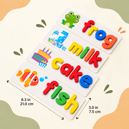 Montessori Houten Spellingspel – Educatief Woordspel Voor Kinderen