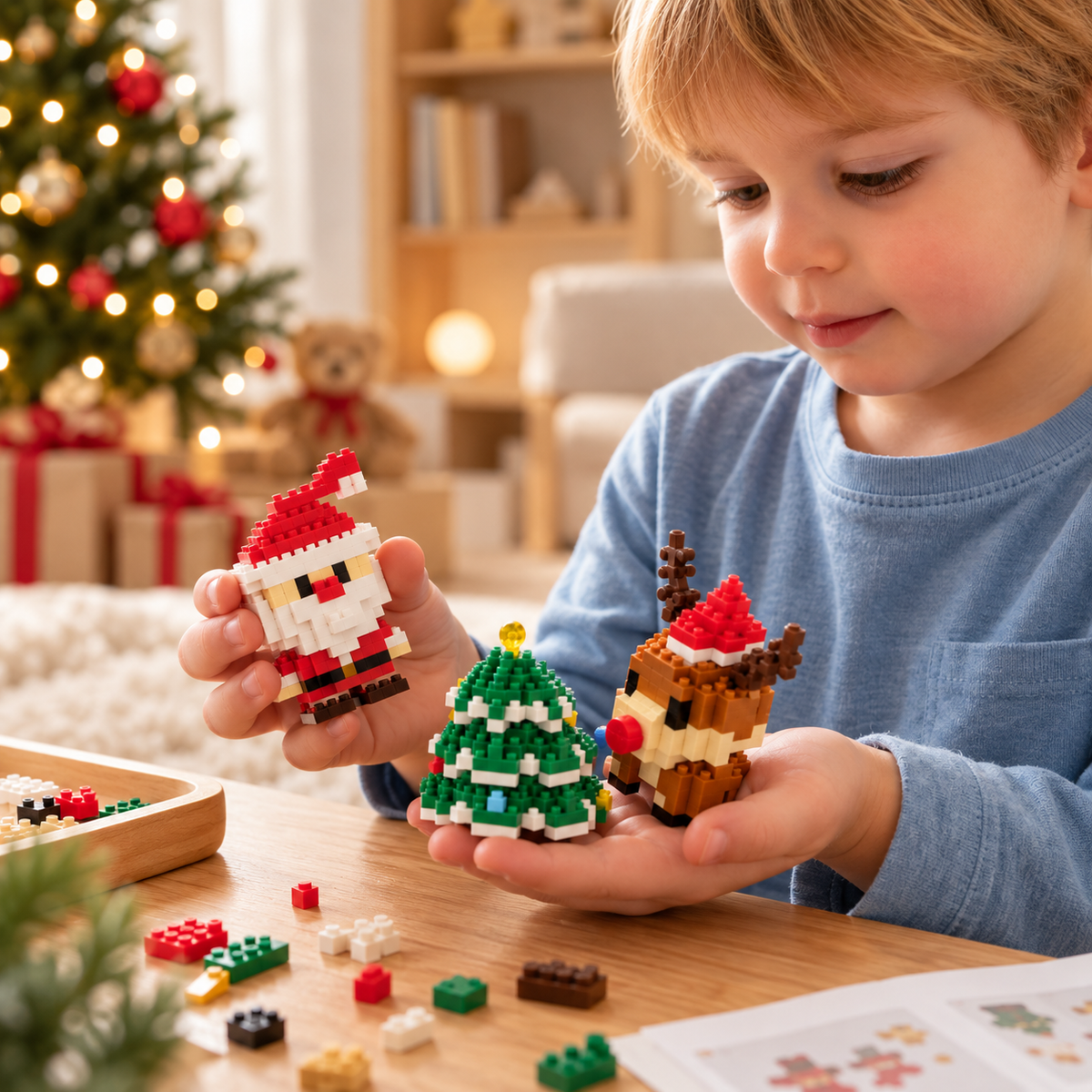 Kerst Blokfiguren – Bouwen & spelen voor kinderen