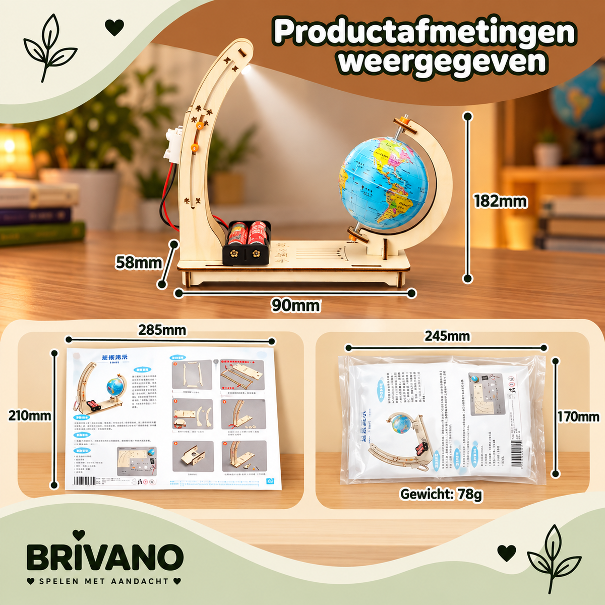 STEM Wetenschapskit – Dag & nacht experiment voor kinderen