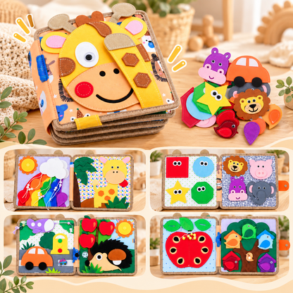Montessori Busy Board – Activiteitenboek voor peuters