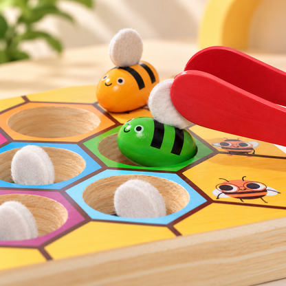 Montessori Bijenbox – Sorteer- & matchspel voor peuters