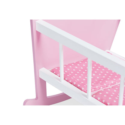 Poppenwieg Jasmine - Compleet 4-delig houten wieg