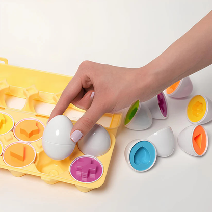 Montessori Vormen Eieren – Educatief sorteerspel