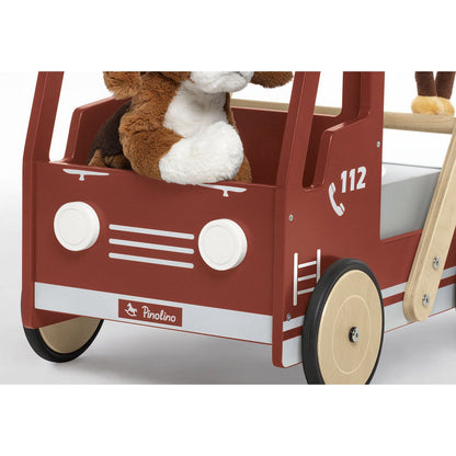 Jona Fire Truck Walker - With braking system &amp; storage space