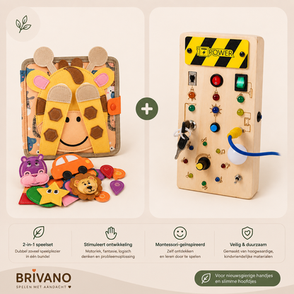 Libro de actividades de animales Montessori™: aprende jugando