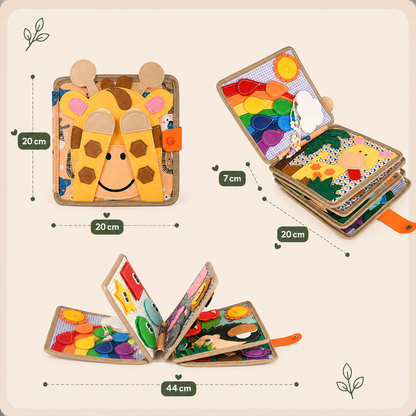 Libro de actividades de animales Montessori™: aprende jugando