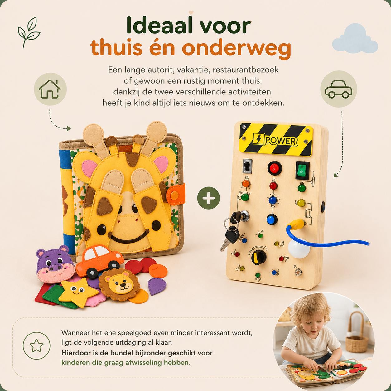 Libro de actividades de animales Montessori™: aprende jugando