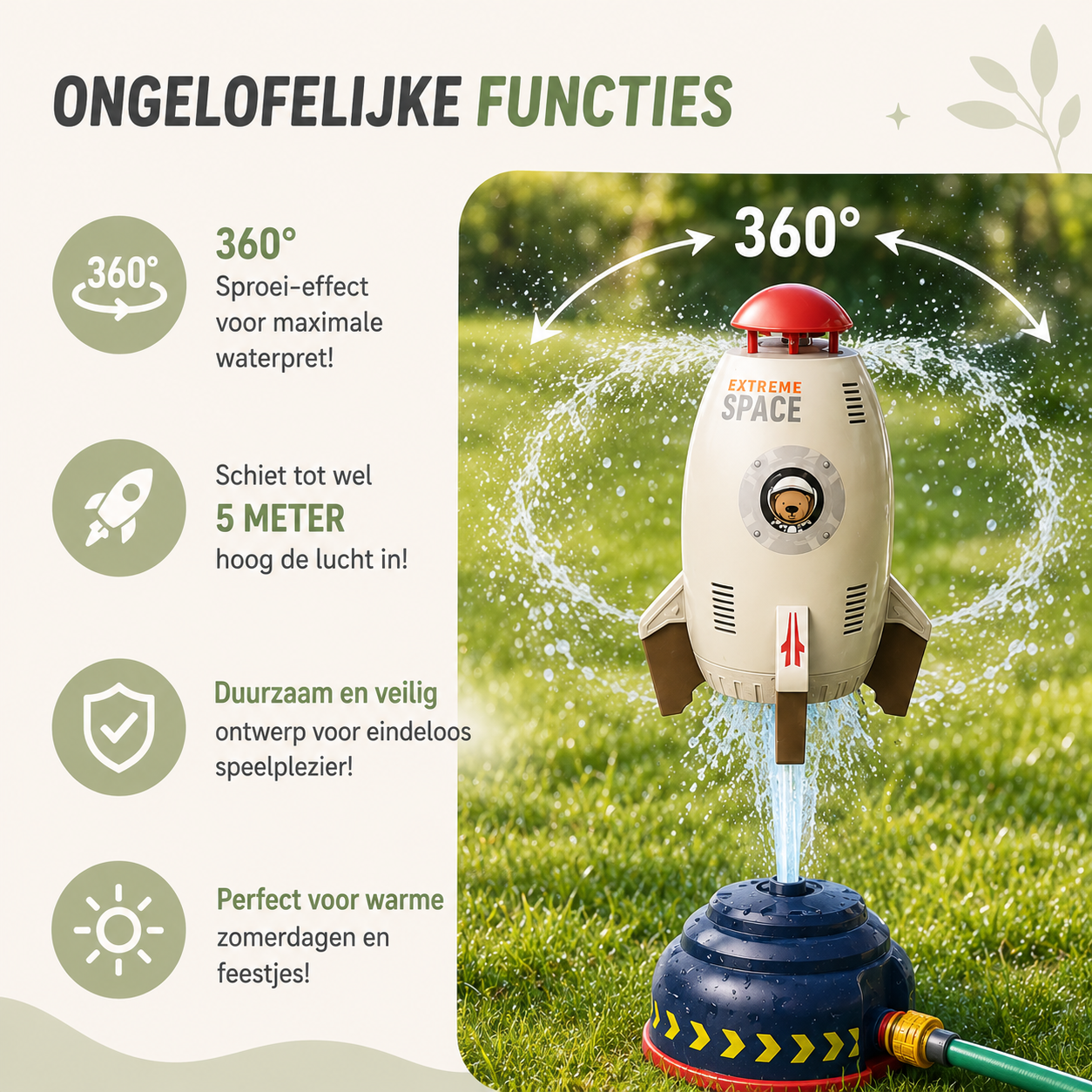 SplashRocket™ - The Flying Water Fun Rocket