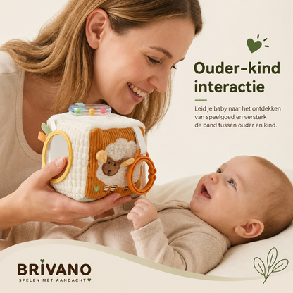Montessori Sensorische Tissue Box – Interactief baby speelgoed 0-3 jaar