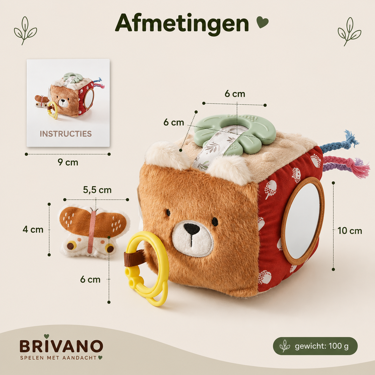 Montessori Sensorische Tissue Box – Interactief baby speelgoed 0-3 jaar