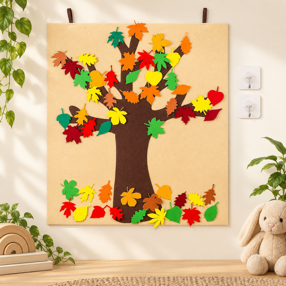 Montessori Vilten Herfstboom – Educatief & creatief speelbord