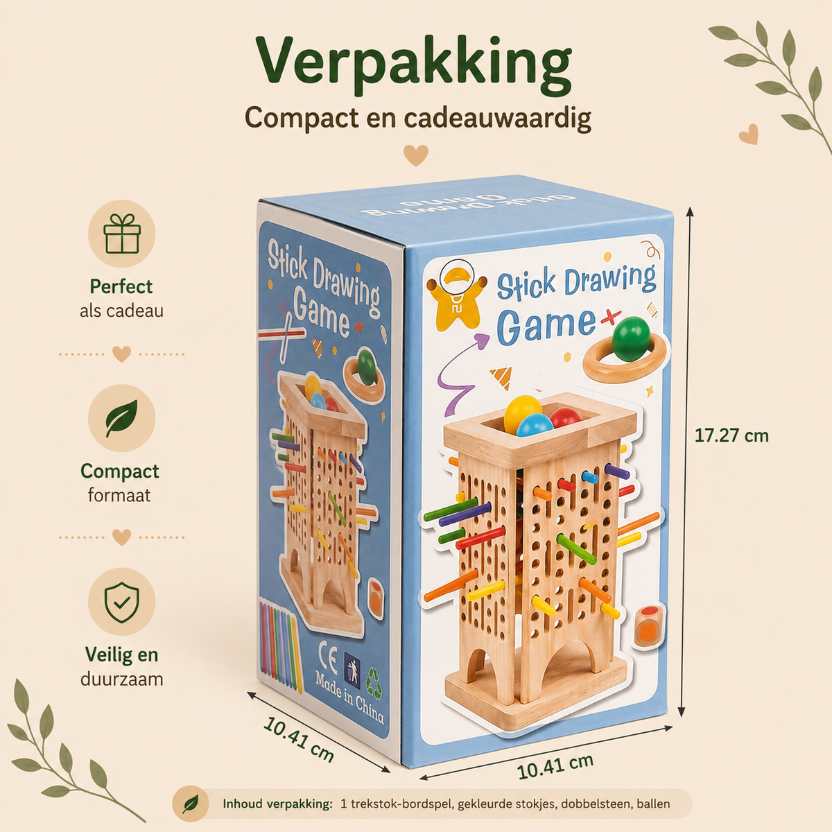 Houten Stokjes Toren – Kleurrijk strategie- & behendigheidsspel