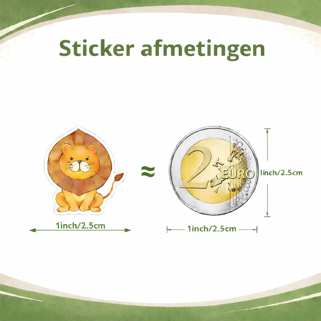 Dieren Stickers – 500 stuks voor leren en belonen