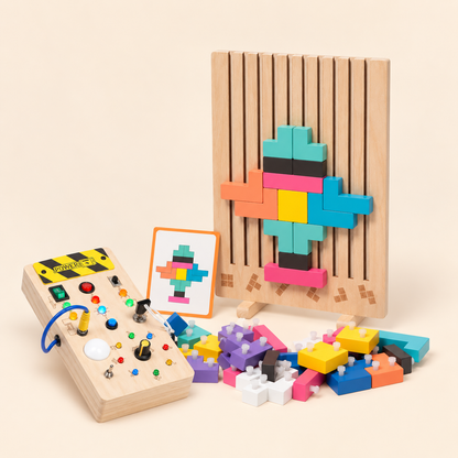 Montessori Thinking Blocks Bundle: Learning by Doing for Young Minds