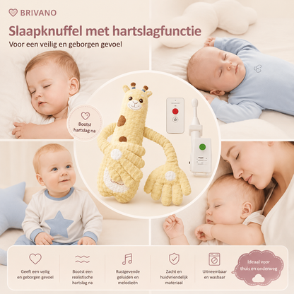 DreamBuddy – Kalmerende slaapknuffel voor baby’s