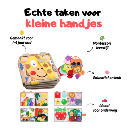 Montessori Busy Book – Leer spelenderwijs