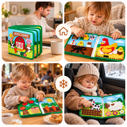 Montessori Busy Board – Activiteitenboek voor peuters