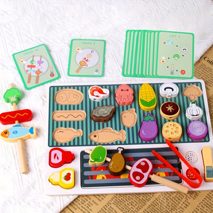Wooden BBQ Playset – Imaginative grilling fun for kids