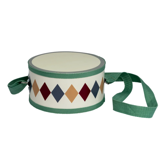 Houten Drum Harlekin™ – Muziekspeelgoed met drumsticks
