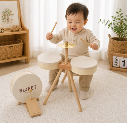 Houten Drum Speelset – Drumstel & xylofoon