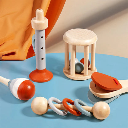 Houten Muziekinstrumenten Set – Voor baby & peuter