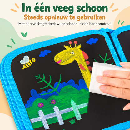 Draagbaar Schetsboek – Herbruikbaar tekenboek voor kinderen