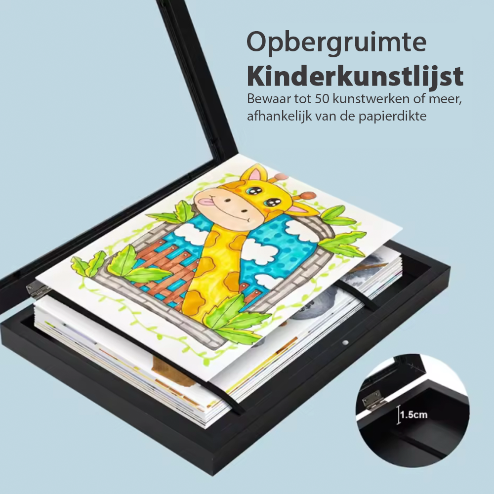 Kinderkunstlijst™ – Bewaar elk meesterwerk van jouw kleine artiest