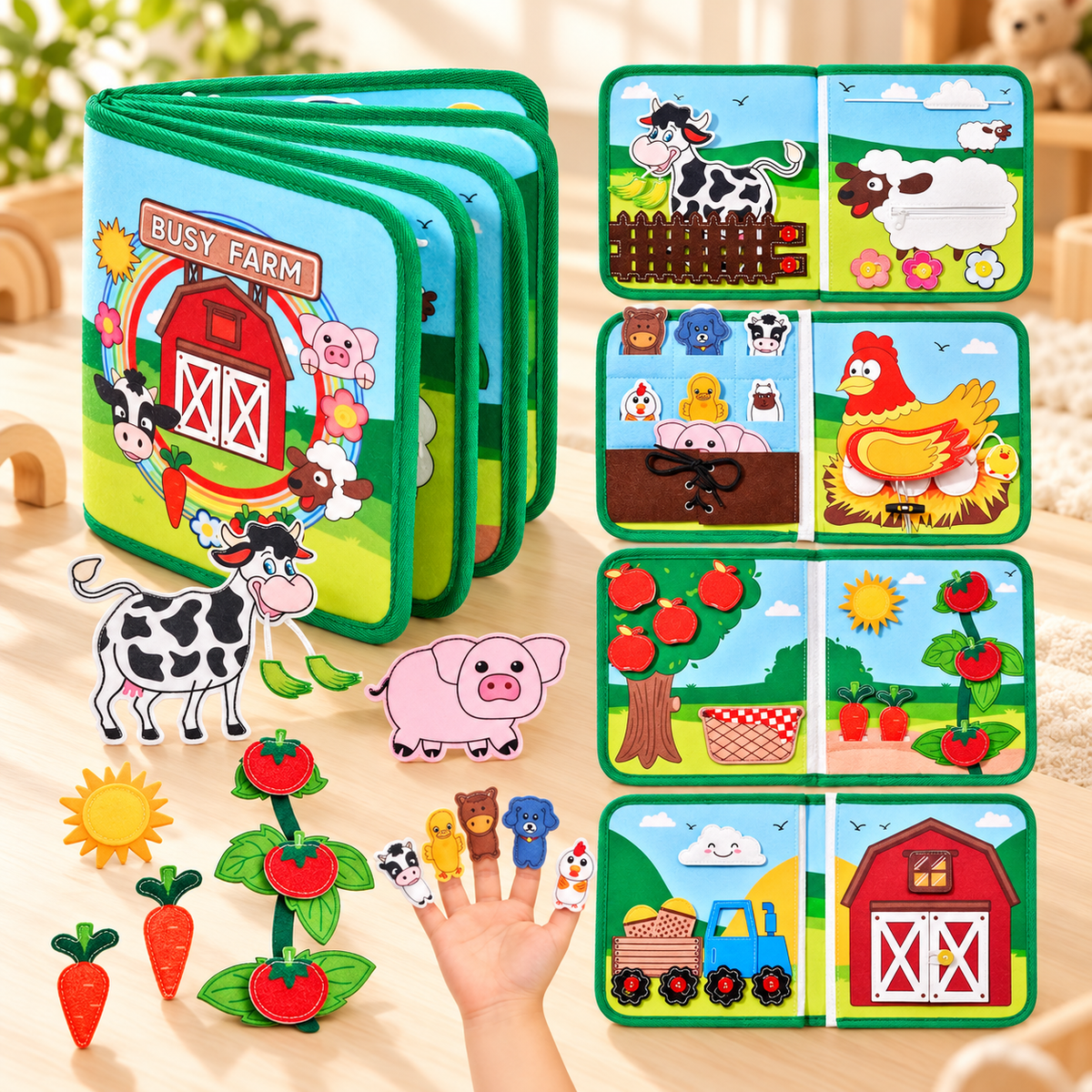 Montessori Busy Board – Activiteitenboek voor peuters