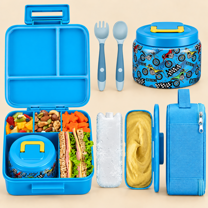 Bento Lunchbox voor Kinderen – Complete lunchset met koeltas
