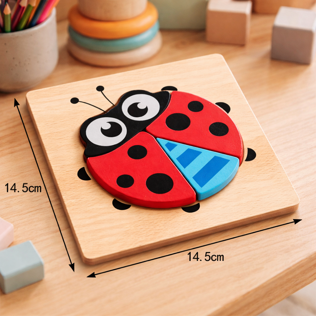 3D Houten Dieren Puzzel – Educatief Denkspel