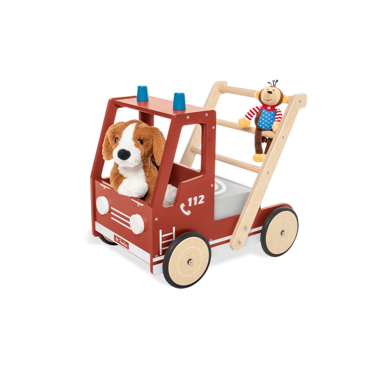 Jona Fire Truck Walker - With braking system &amp; storage space