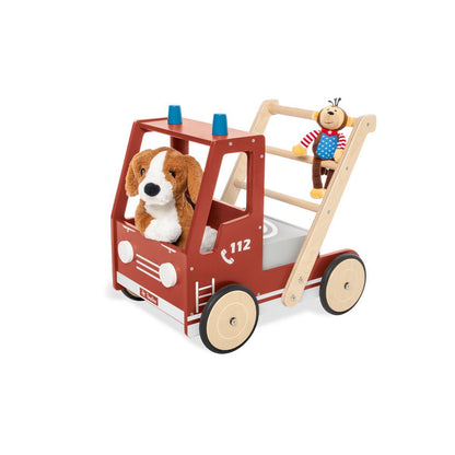 Jona Fire Truck Walker - With braking system &amp; storage space