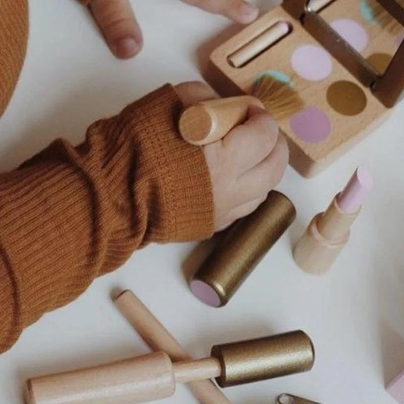Houten make-up set – Fantasierijk beauty rollenspel
