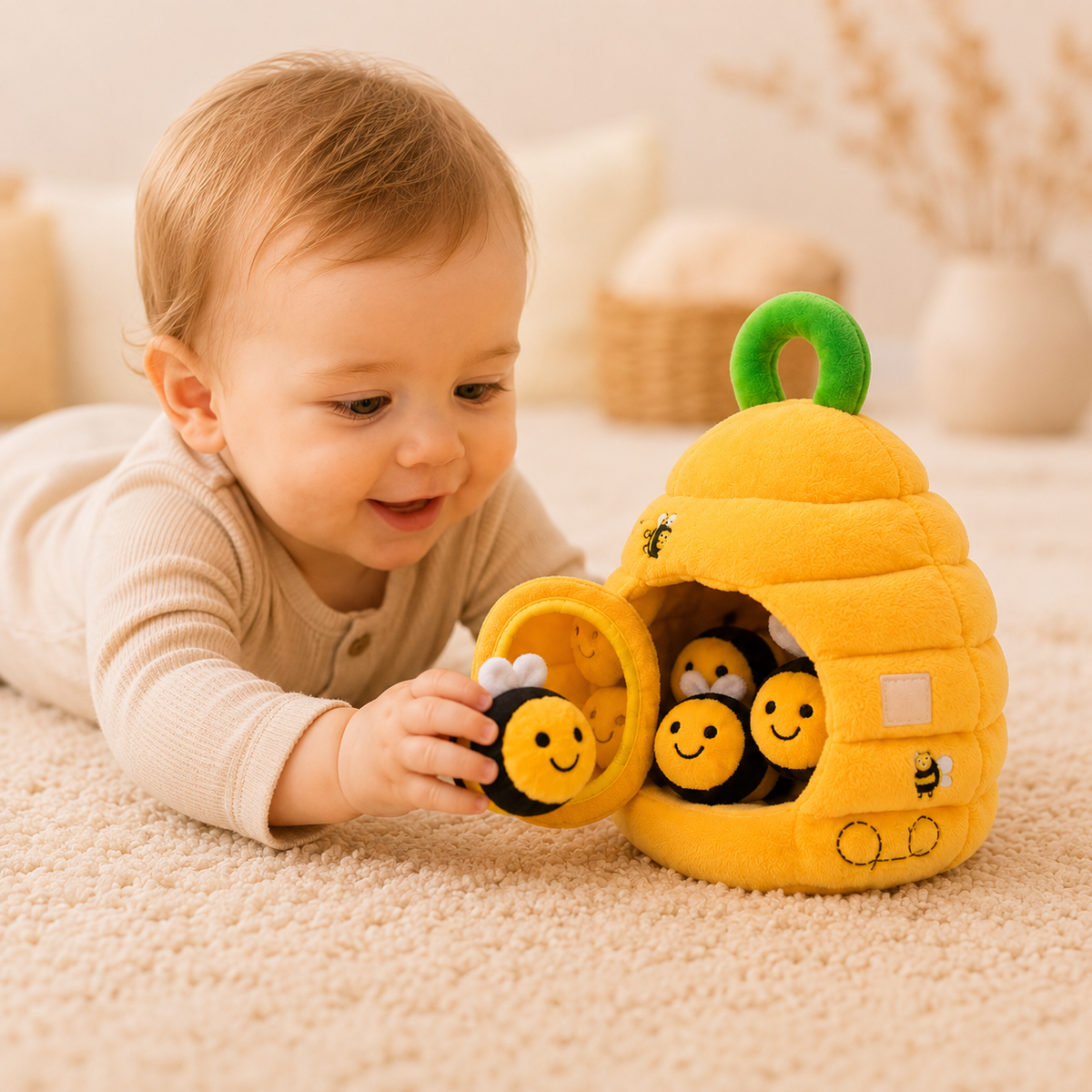 Montessori Baby Beehive - Sensory & Interactive Learning Toy