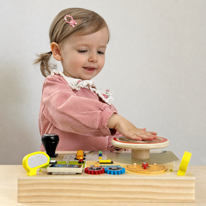 Montessori Busy Dashboard: Interactive Learning Station for Independent Exploration