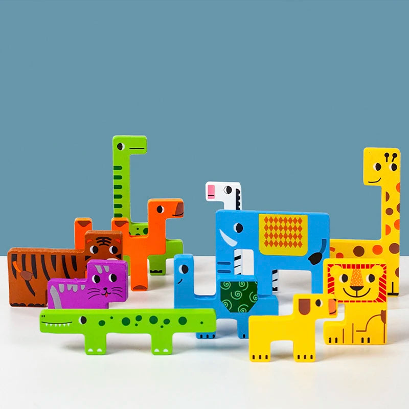 Montessori Dieren & Transport Houten Puzzel – Leerzaam & creatief
