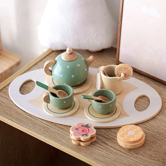 Montessori houten theeservies™ – Educatief rollenspel