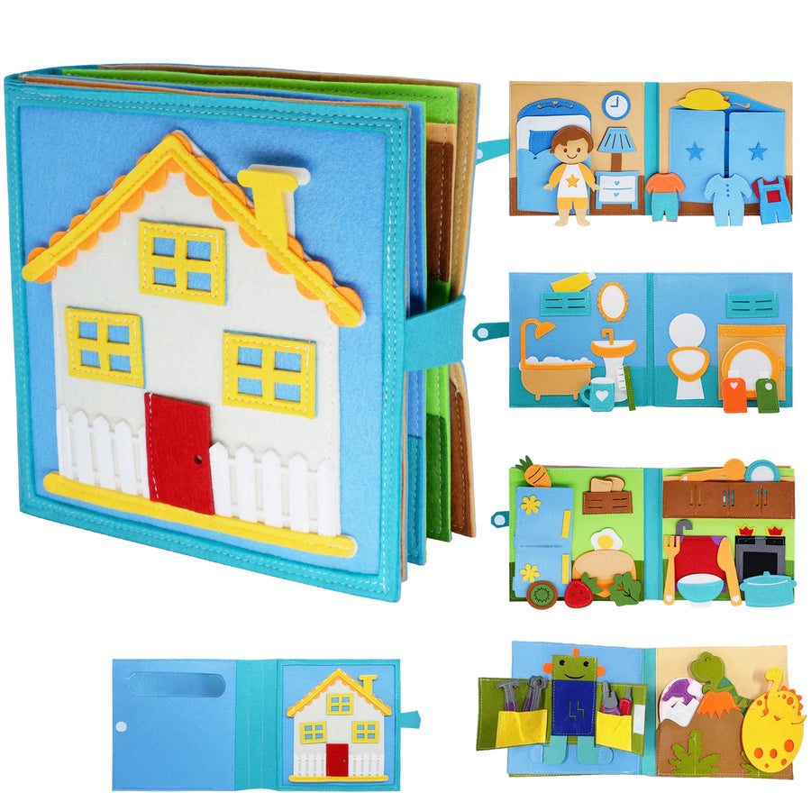 Montessori Activiteitenhuis 3D leer- en speelboek