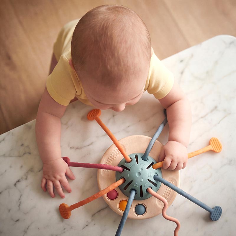 Montessori Siliconen Trek Speelgoed – Sensorisch & motorisch babyspeelgoed