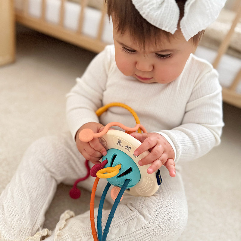 Montessori Siliconen Trek Speelgoed – Sensorisch & motorisch babyspeelgoed