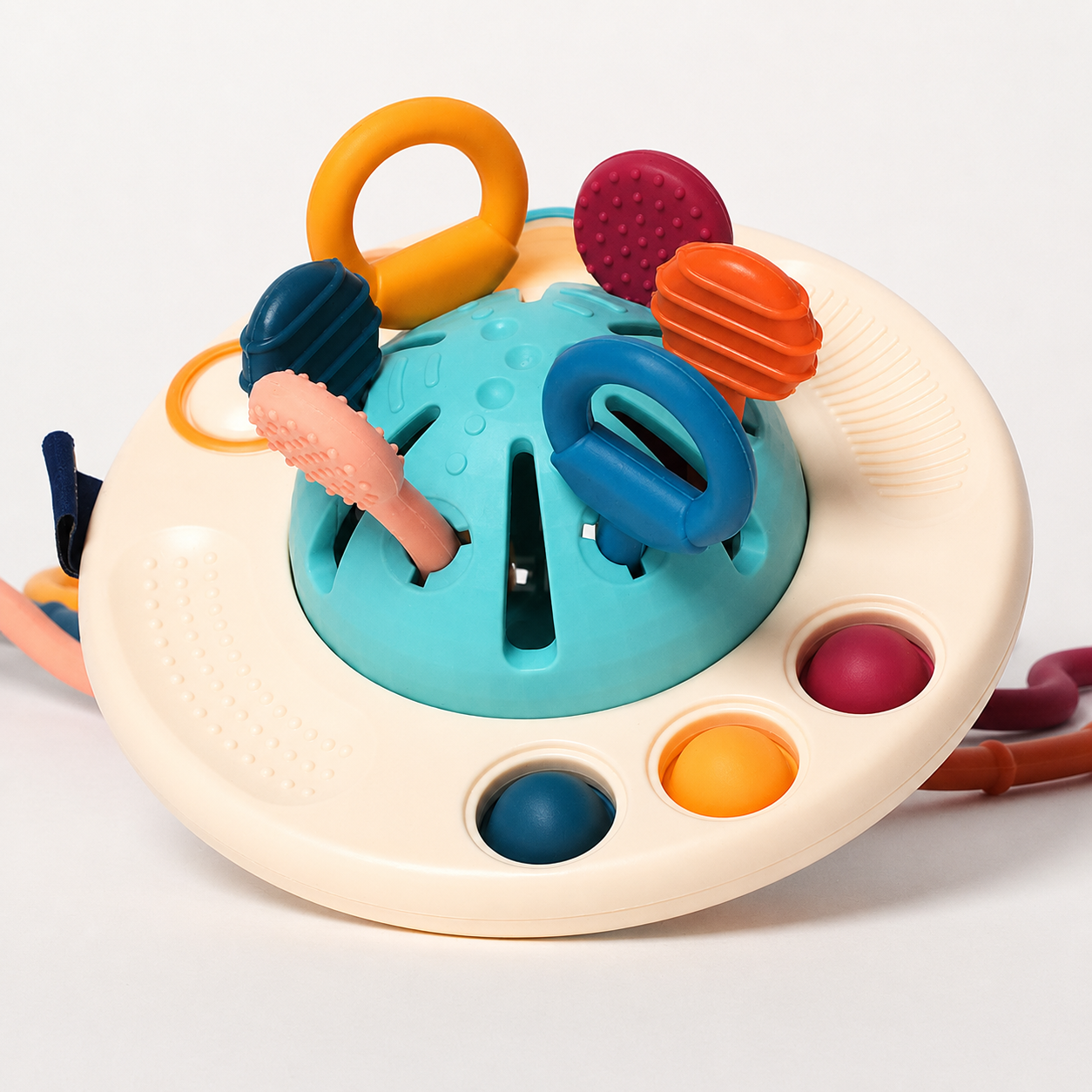 Montessori Siliconen Trek Speelgoed – Sensorisch & motorisch babyspeelgoed